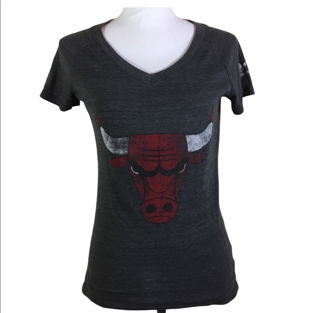 Adidas Chicago Bulls V-Neck‎ T-Shirt Top